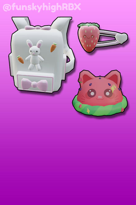 Roblox UGC Small (Hairclip) US$15/3k Medium (Hat) US$25/5k Large (Bag) US$40/8k *no hair